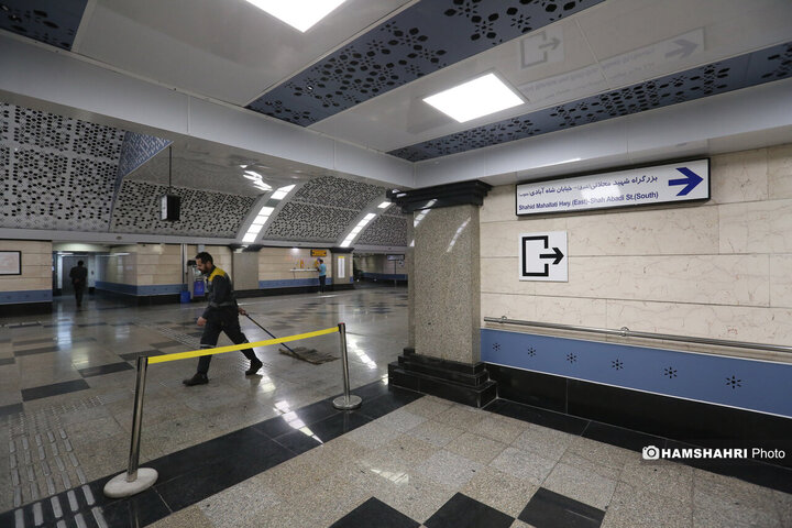 تست گرم بخش پایانی خط ۷ مترو و افتتاح ورودی دوم ایستگاه آهنگ