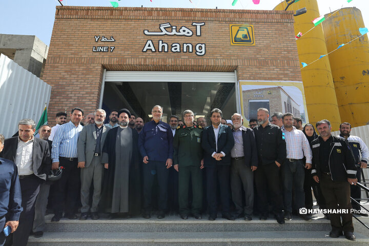 تست گرم بخش پایانی خط ۷ مترو و افتتاح ورودی دوم ایستگاه آهنگ