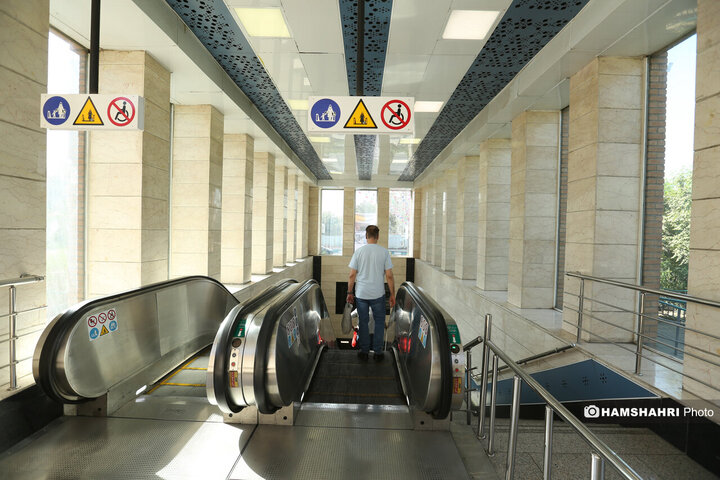 تست گرم بخش پایانی خط ۷ مترو و افتتاح ورودی دوم ایستگاه آهنگ