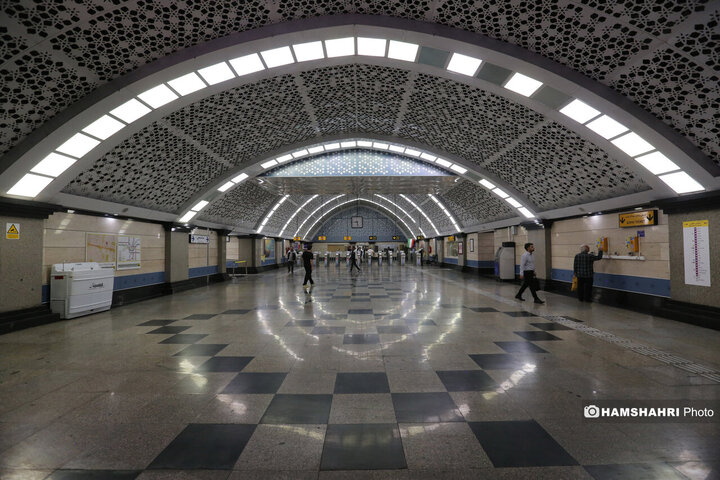 تست گرم بخش پایانی خط ۷ مترو و افتتاح ورودی دوم ایستگاه آهنگ