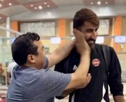 شوخی عجیب بیرانوند و خداداد عزیزی + فیلم