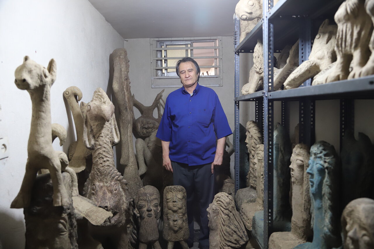 چوپان که مجسمه‌ساز شد