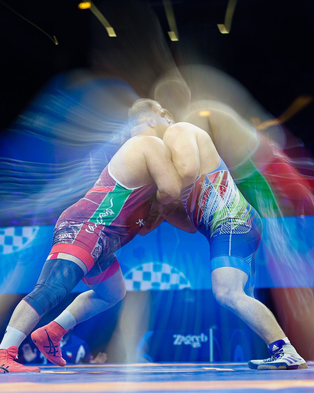 تصاویر جذابی که اتحادیه جهانی کشتی از امین میرزازاده و غلامرضا فرخی منتشر کرد | تصاویر