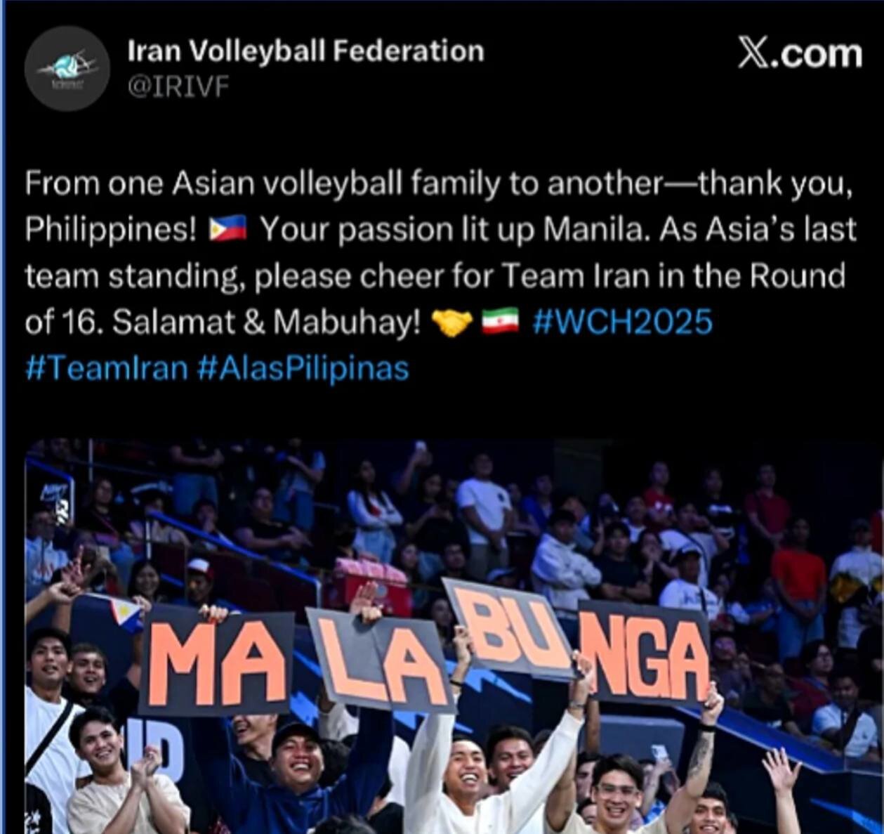 عذرخواهی رسمی والیبال ایران از فیلیپینیها | تصویری که فیلیپینیها را خشمگین کرد + عکس