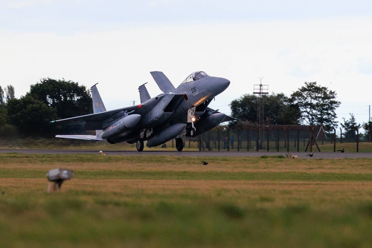 استقرار جنگنده‌های ژاپن در اروپا برای نخستین بار | تصاویر