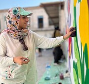 نذر نقاشی روی دیوار مدرسه