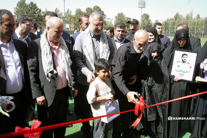 پروژه های عمرانی مرکز ملی فوتبال با حضور شهردار تهران افتتاح شد