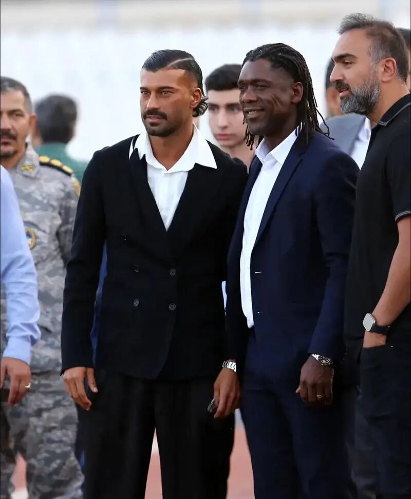 تیپ و استایل شیک و مجلسی رامین رضاییان در شب ناکامی استقلال | عکس