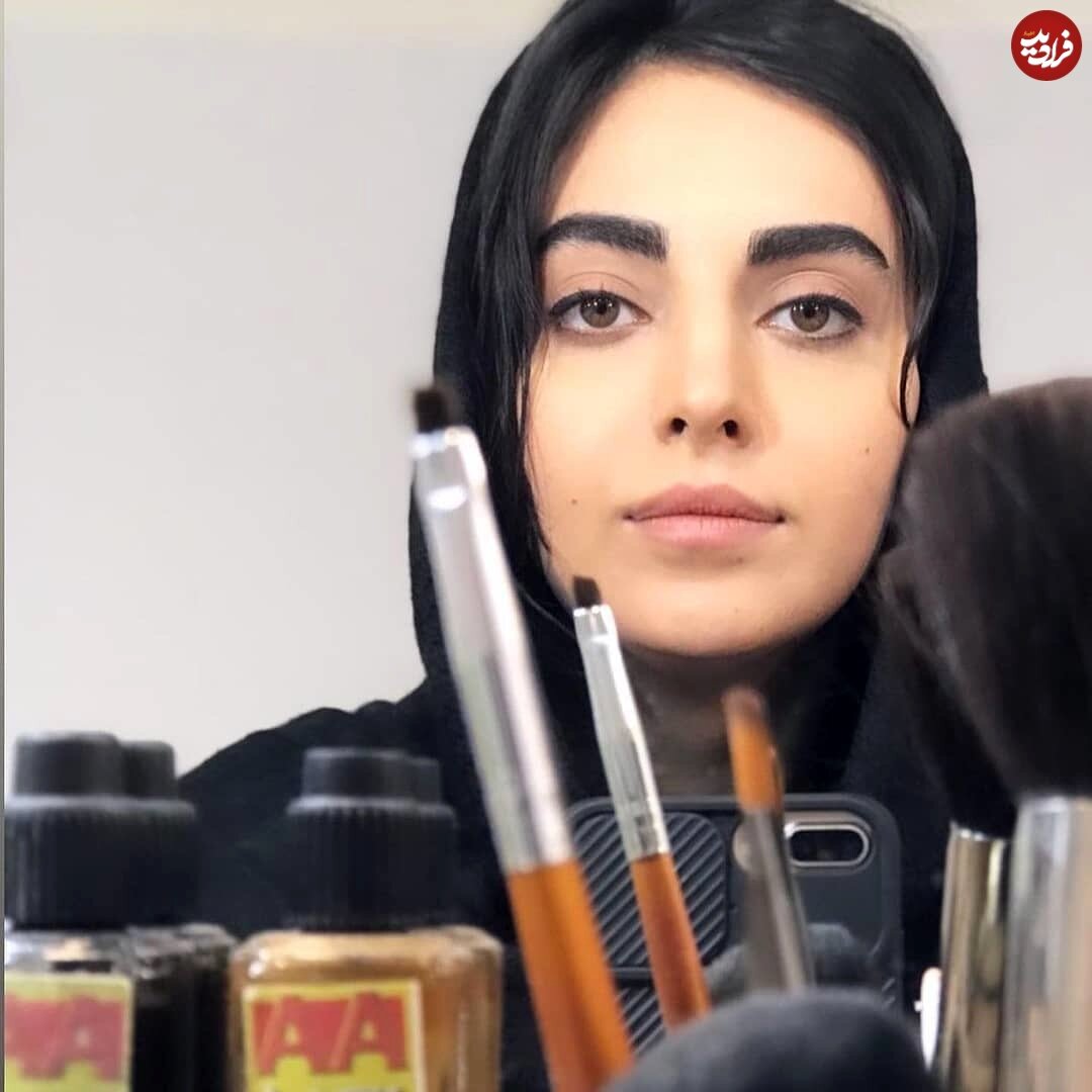 چهره متفاوت مرضیه سریال بچه مهندس در اتاق گریم | ببینید