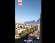 اولین تصاویر از محل حمله به شرکت پتروشیمی در روسیه | ویدئو