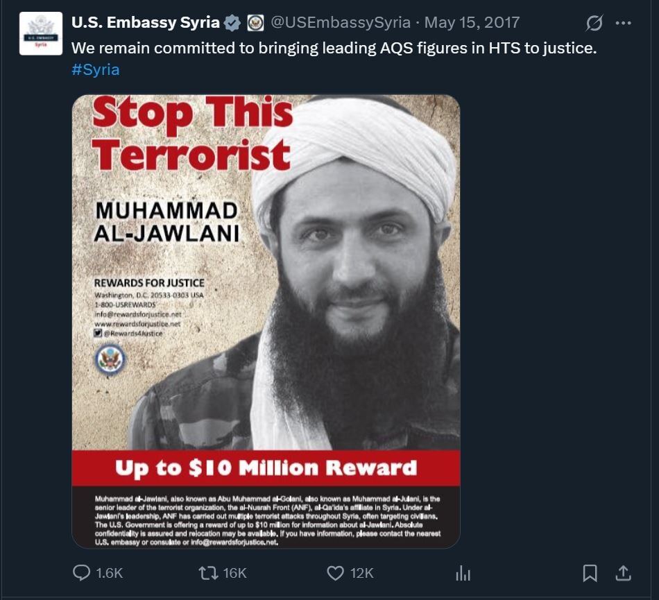 تصویری پربازدید از جایزه ۱۰ میلیون دلاری آمریکا برای تروریست القاعده