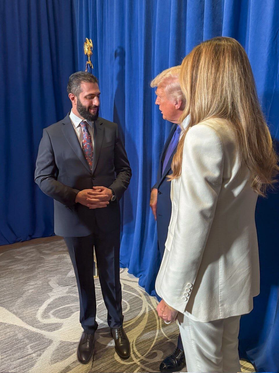 دیدار جولانی با ترامپ و ملانیا در سازمان ملل + تصاویر