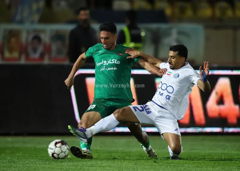 گل تساوی شمسآذر برابر استقلال توسط صائب محبی | ویدئو شمس