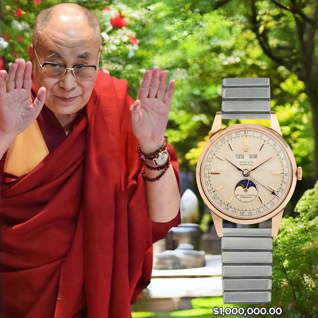 دالایی لاما و داستان یکی از دستنیافتنیترین ساعتهای رولکس جهان | عکس