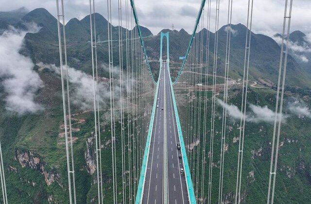 افتتاح بلندترین پل جهان در این کشور | تصاویر