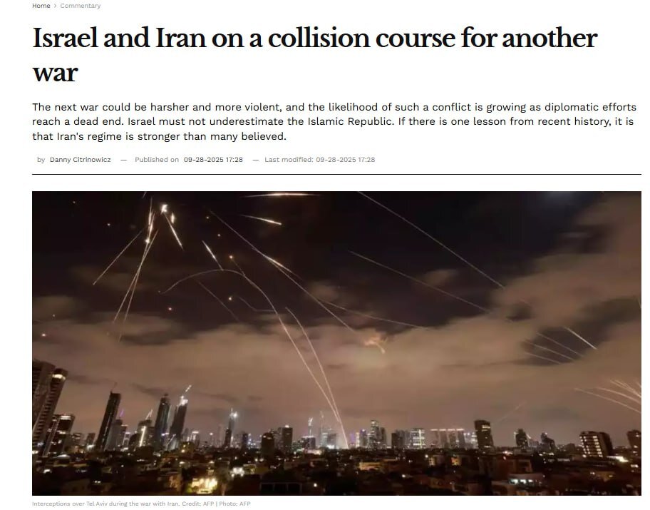 «اسرائیل و ایران در مسیر برخورد برای جنگی دیگر!» | ایران بسیار نیرومندتر از آن چیزی است که بسیاری گمان میکردند