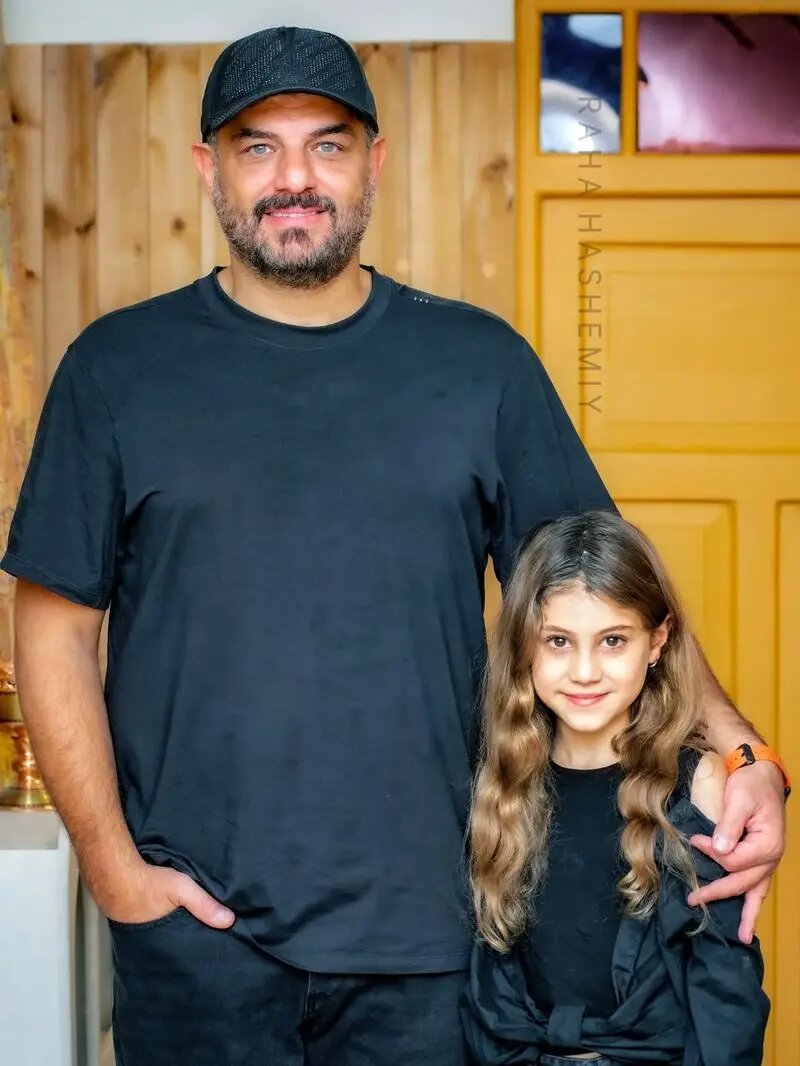 قاب پدر دختری سام درخشانی و دخترش با ظاهر خاص و متفاوت | ببینید