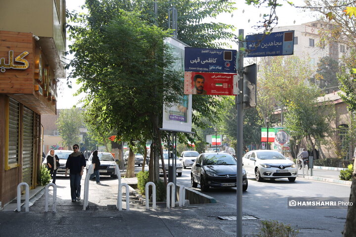 آیین رونمایی و نصب تابلو های سر درب کوچه ها وتابلو های پرچمی جدید پایتخت