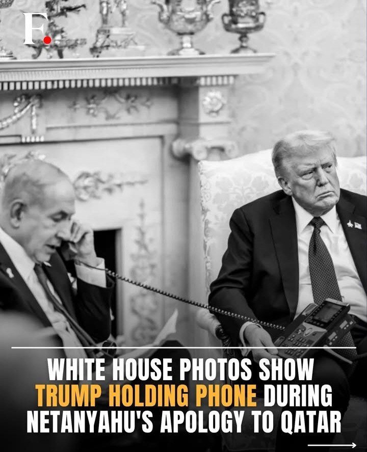 ماجرای یک عکس؛ آیا نتانیاهو از روی متن از نخست وزیر قطر عذرخواهی کرد؟