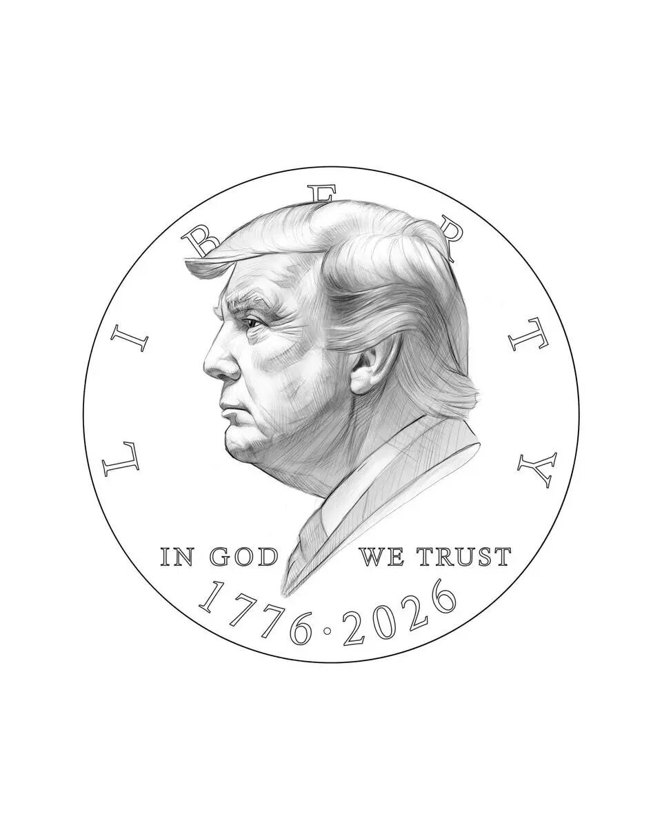 ضرب سکه با عکس ترامپ و شعار جنگ! جنگ! جنگ! | تصاویر