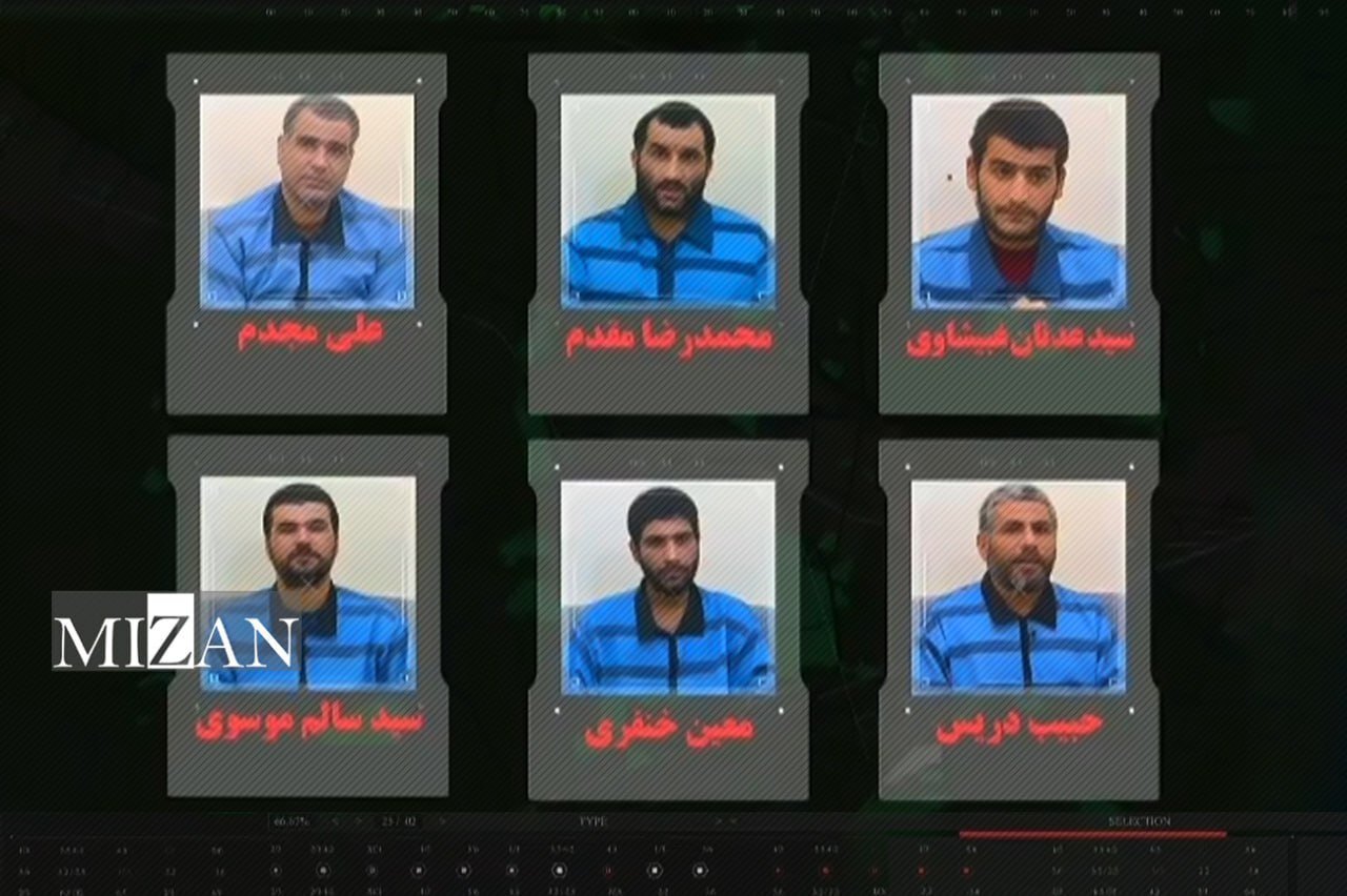 تصاویر ۶ تروریست تجزیه‌طلب وابسته به رژیم صهیونیستی که امروز اعدام شدند