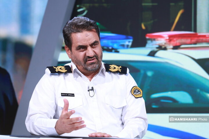 حضور رئیس پلیس راهور تهران بزرگ در موسسه همشهری