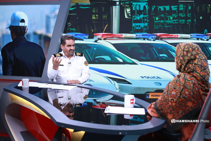 حضور رئیس پلیس راهور تهران بزرگ در موسسه همشهری