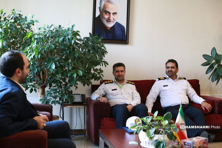 حضور رئیس پلیس راهور تهران بزرگ در موسسه همشهری