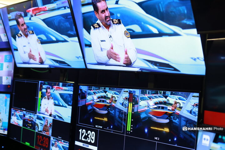 حضور رئیس پلیس راهور تهران بزرگ در موسسه همشهری