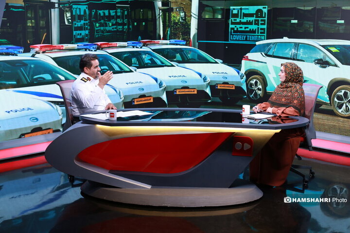 حضور رئیس پلیس راهور تهران بزرگ در موسسه همشهری