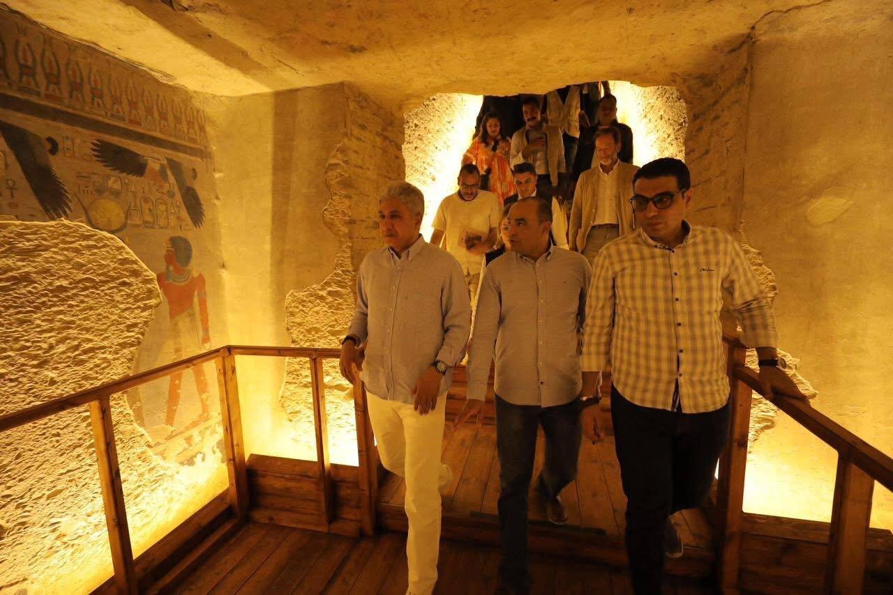 تصاویر جالب از بازگشایی مقبره آمنهوتپ سوم پس از ۲۰ سال