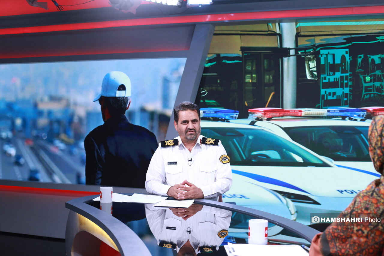حضور رئیس پلیس راهور تهران بزرگ در موسسه همشهری