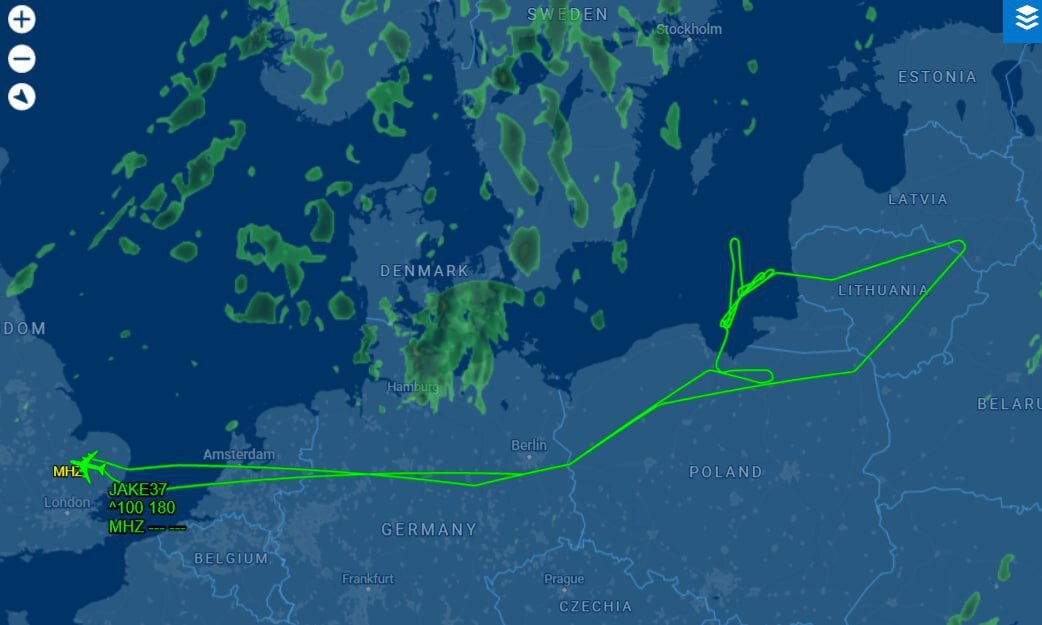 پرواز هواپیمای جاسوسی آمریکا در نزدیکی کالینینگراد | عکس