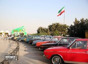 نمایش خودروی نوستالژیک ایرانی در برج میلاد+ تصاویر