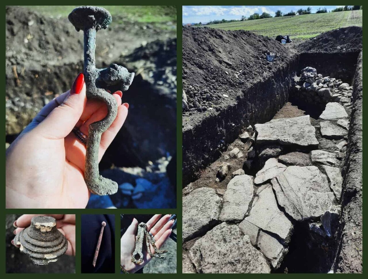 جعبه ۲ هزار ساله با نمای معبد رومی در ویرانههای یک خانه باستانی + عکس