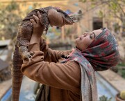 زندگی یک‌خانم با سوسمار، سمند و مار در خانه | بانوی خزنده‌بان ایران کیست؟