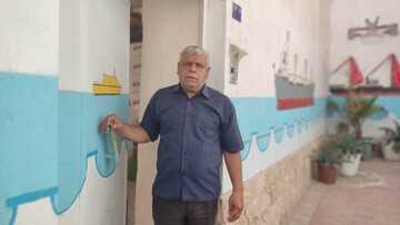 این مرد دریا را به کوچه های بوشهر آورد + تصاویر