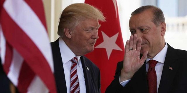 ترامپ خطاب به اردوغان : به همسر زیبایت سلام برسان! + فیلم ترامپ اردوغان