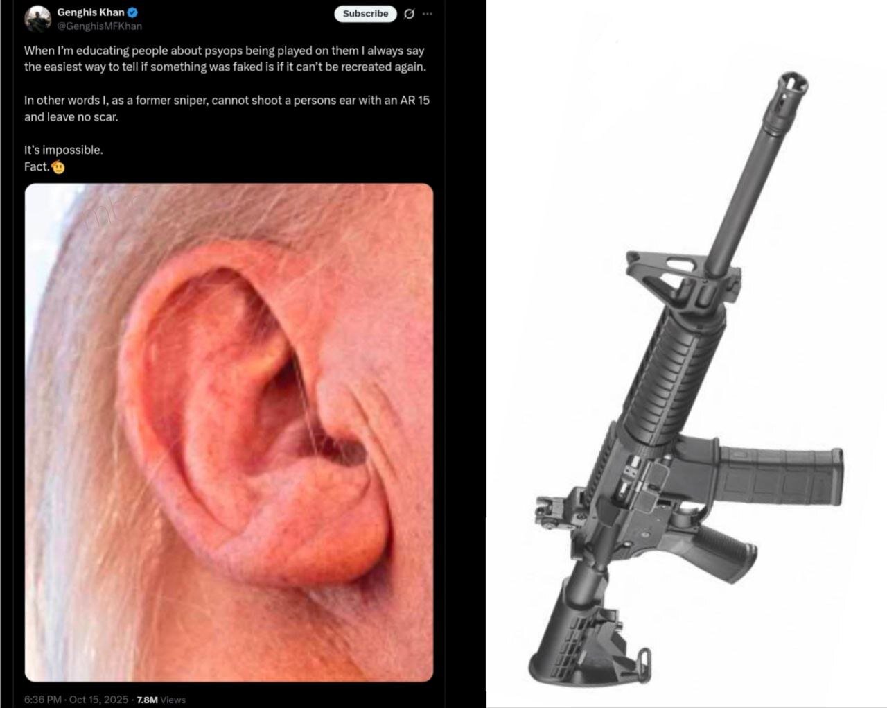 اثری از زخمهای ترامپ نیست  + عکس | ترور ترامپ ساختگی بود؟