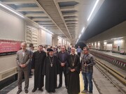 بازدید رسانه‌های خارجی از ایستگاه مترو مریم مقدس(س)