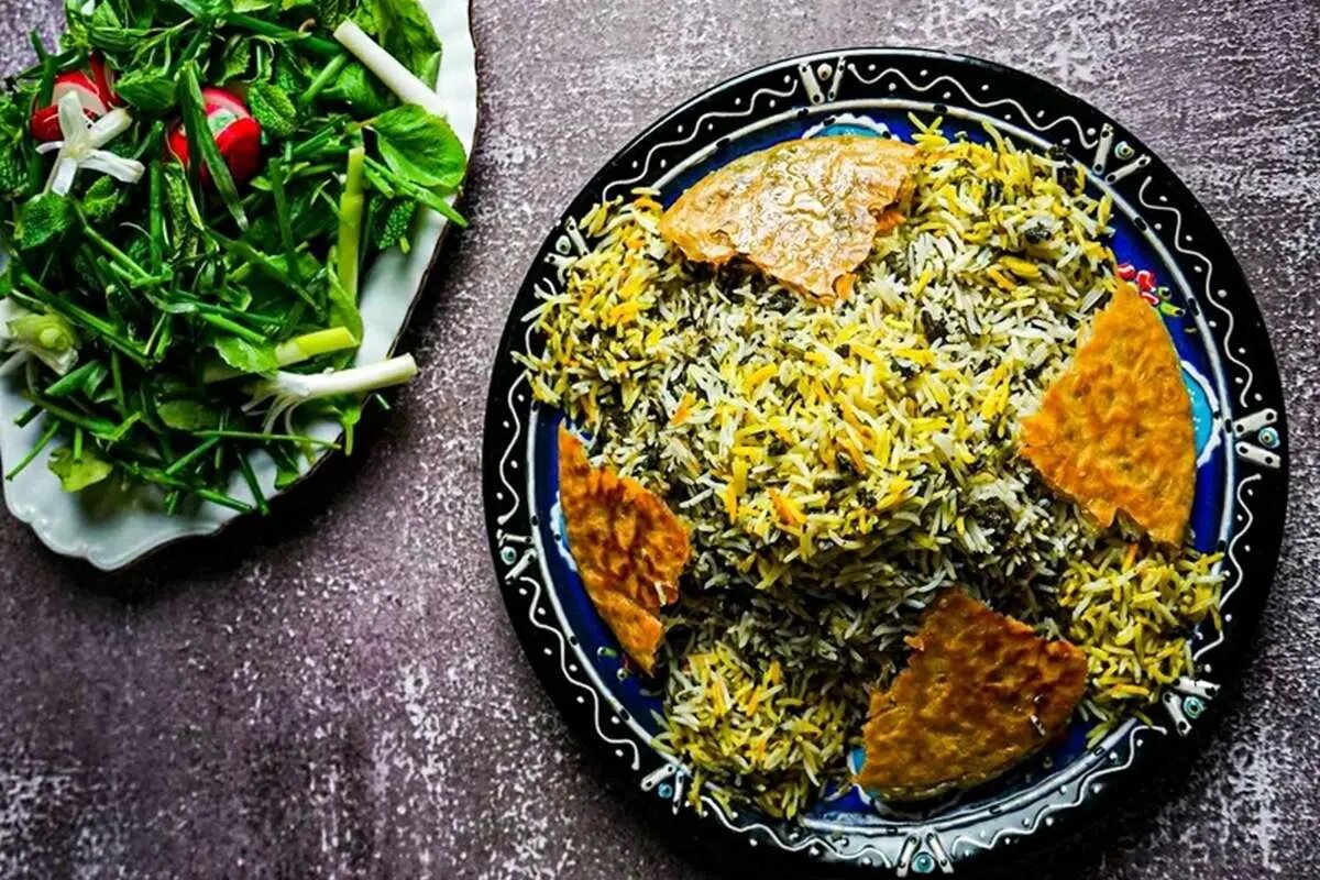 سبزی پلو مخلوط ؛ ترکیبی از عطر دل انگیز برنج و گوشت