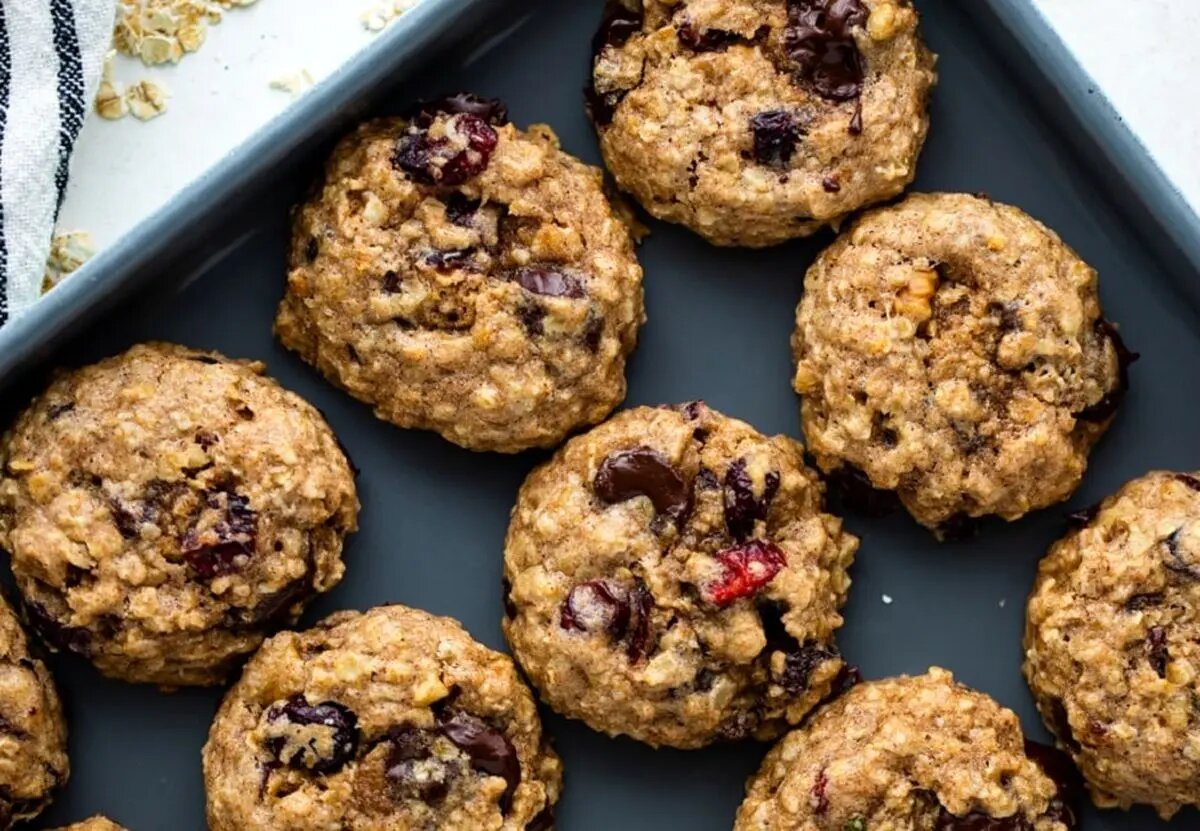 کوکی رژیمی با جو دوسر پرک ؛ شیرینی کم کالری و خوشمزه + روش تهیه