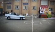 حرکت فوق خطرناک در مدرسه‌ای در قم | انتقاد شدید کاربران فضای مجازی از این حرکت پر خطر + فیلم