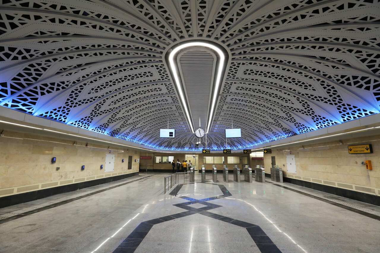 معماری خاص ایستگاه متروی مریم مقدس