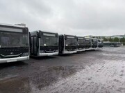 اتوبوس های دوکابین بی آر تی در راه ایران+تصاویر