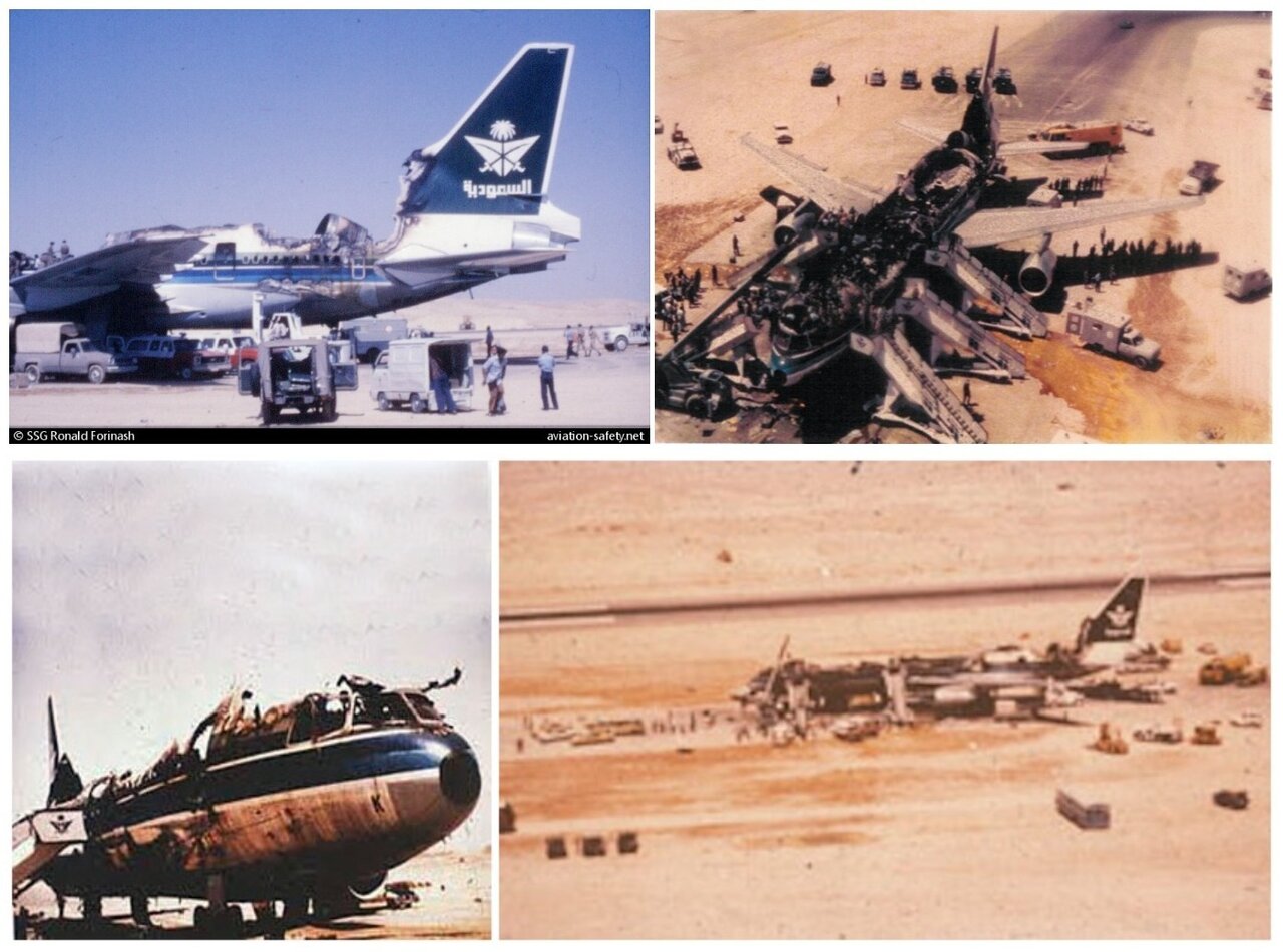 ۶ دقیقه هولناک؛ هواپیما سالم فرود آمد ولی همه ۳۰۱ مسافرش مُردند! + تصاویر | ماجرای عجیب ترین فاجعه هوایی عربستان