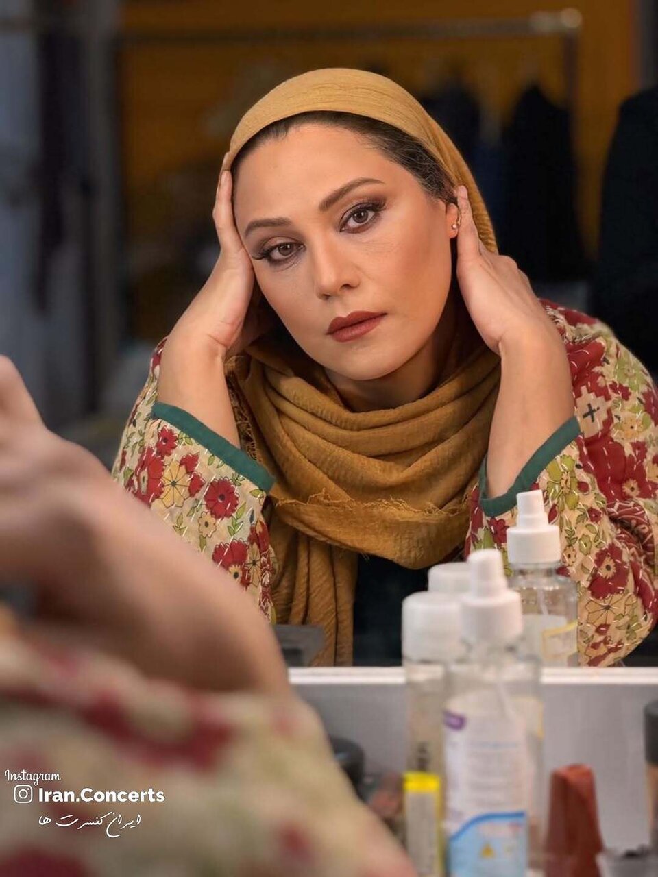 خانم بازیگر در آینه گریم | تصاویر