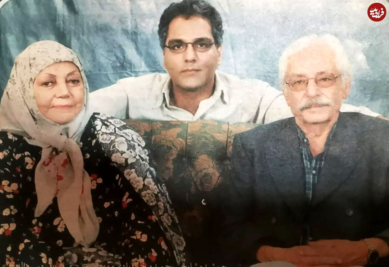 تصویری جالب از حمیده خیرآبادی در کنار جمشید مشایخی و مهران مدیری در سال ۷۹