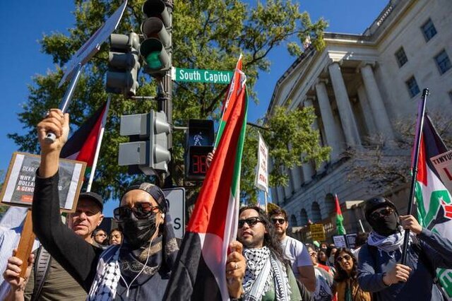 نتایج یک نظرسنجی؛ چنددرصد آمریکاییها با تشکیل کشور فلسطین موافق هستند؟ آمريكا - حمايت از فلسطين