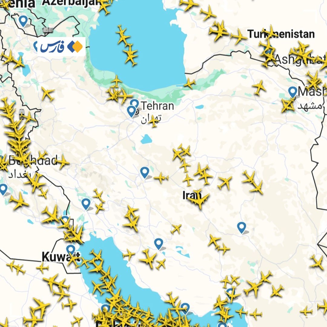 آسمان ایران بسته شد؟ + عکس